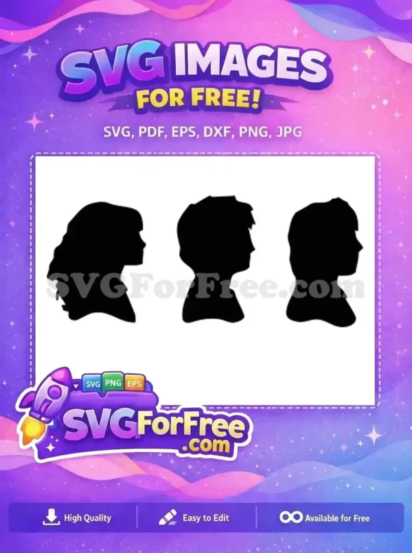 Free Silhouette Faces Free Harry Potter Characters Harry Potter Free SVG