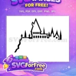 Free Hogwarts Castle Silhouette Free Wizarding World Harry Potter Free SVG 8 - Instant Download