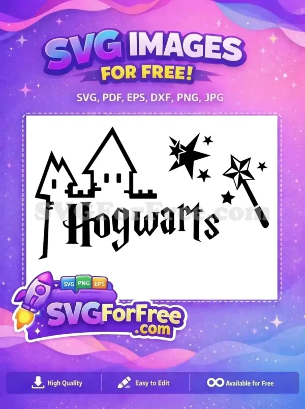 Free Hogwarts Castle Free Wand Stars Harry Potter Free SVG Free Hogwarts Castle Free Wand Stars Harry Potter Free SVG