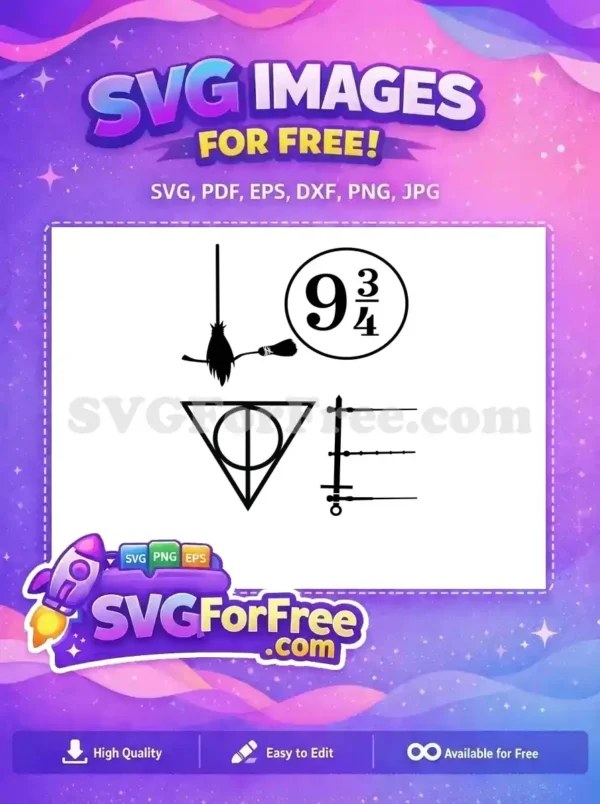 Free Hogwarts Express Free Deathly Hallows Harry Potter Free SVG