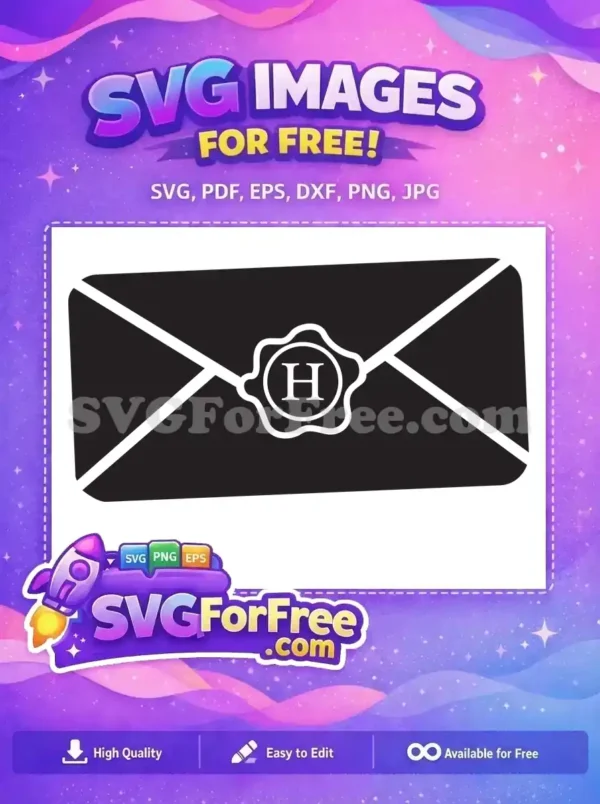 Free Hogwarts Letter Free Wax Seal Harry Potter Free SVG 11