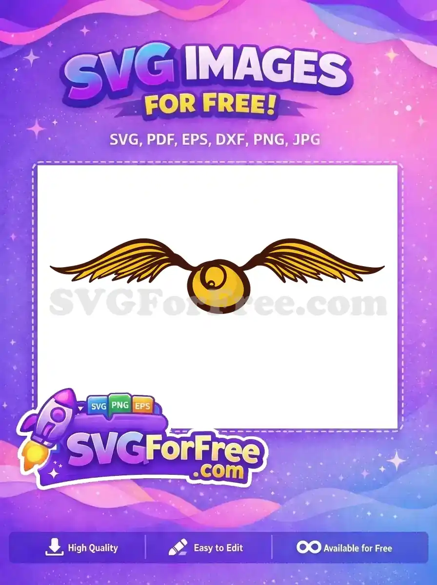 Free Golden Snitch Wings Free Harry Potter Movie Free SVG 14