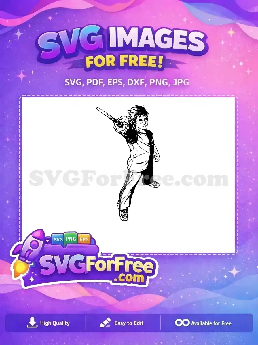 Free Wizard Duel Free Wand Spell Harry Potter Free SVG