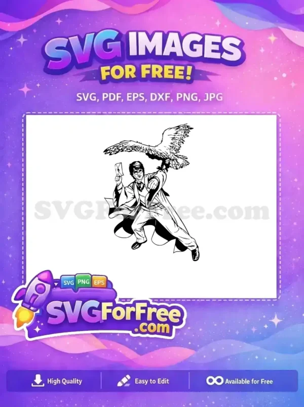 Free Harry Potter Owl Free Letter Acceptance Harry Potter Free SVG