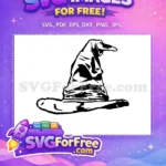 Free Hogwarts Hat Free Sorting Hat Harry Potter Free SVG 1 - Instant Download