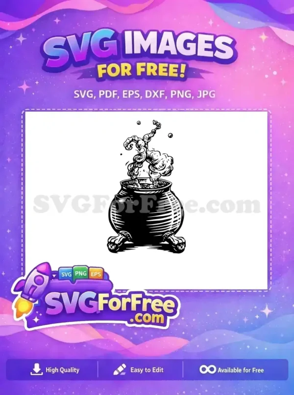 Free Bubbling Cauldron Free Potion Harry Potter Free SVG 4
