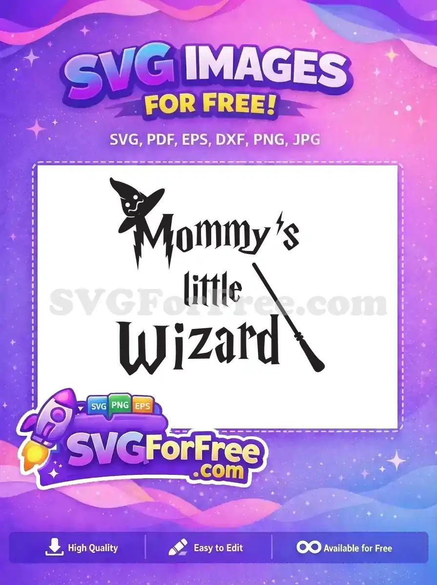 Free Mommy's Little Free Hat Lightning Harry Potter Free SVG