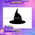 Free Pointed Black Free Witch Hat Harry Potter Free SVG - Instant Download