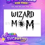 Free Wizard Mom Lightning Free Wand Magic Harry Potter Free SVG - Instant Download