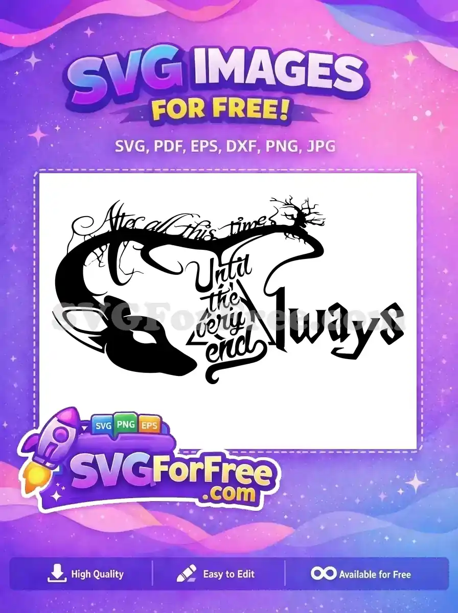 Free Doe Patronus Free Always Quote Harry Potter Free SVG 5