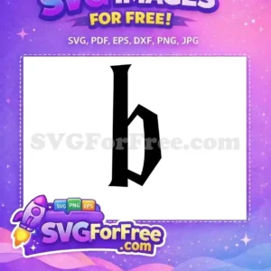 Free Black Letter H Free Initial Hogwarts Free SVG