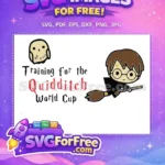 Free Cartoon Harry Free Potter Quidditch Training Free SVG - Instant Download