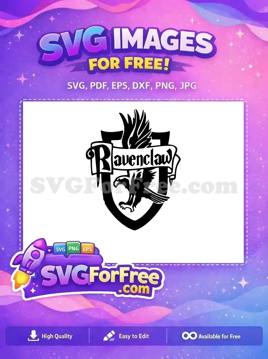 Free Eagle Crest Free Ravenclaw Banner Harry Potter Free SVG 2