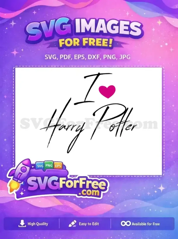 Free Heart Accent Free I Love Harry Potter Free SVG Free Heart Accent Free I Love Harry Potter Free SVG
