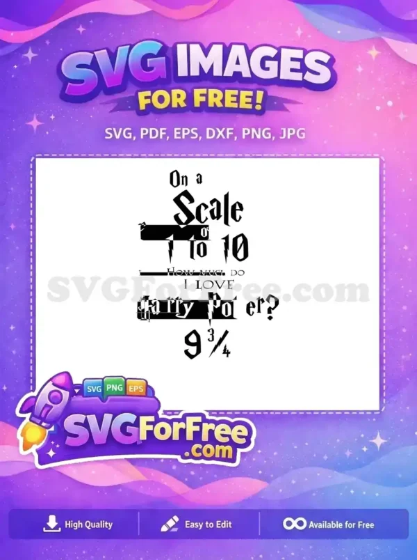 Free Scale Quote Free Harry Potter Free SVG