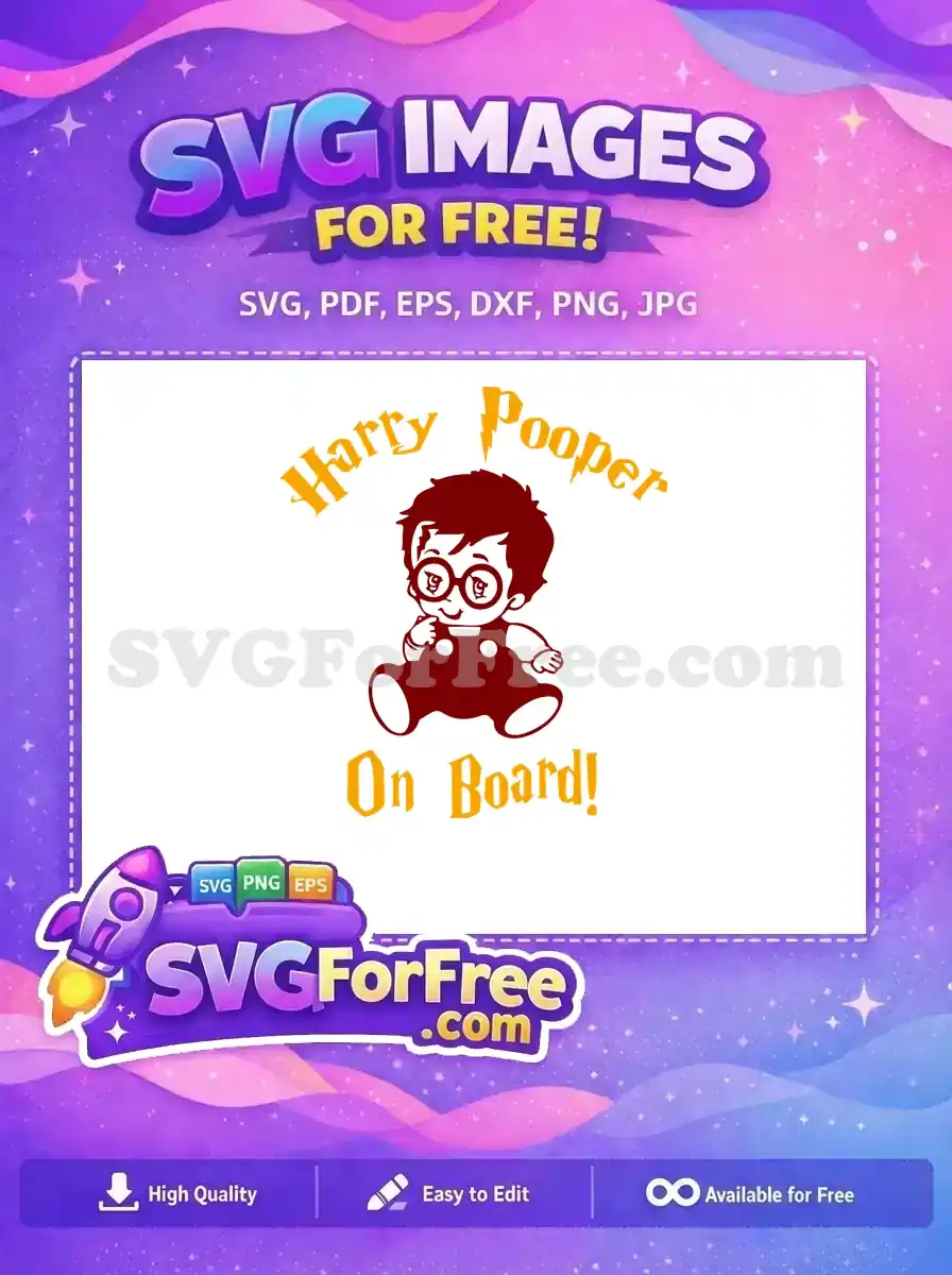 Free Cute Baby Free Harry Potter On Board Free SVG