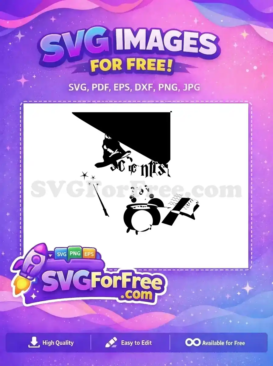 Free Harry Potter Glasses Free Lightning Bolt Scar Movie Free SVG 4
