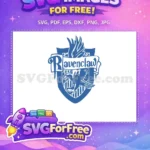 Free Blue Ravenclaw Crest Free Eagle Harry Potter Free SVG - Instant Download