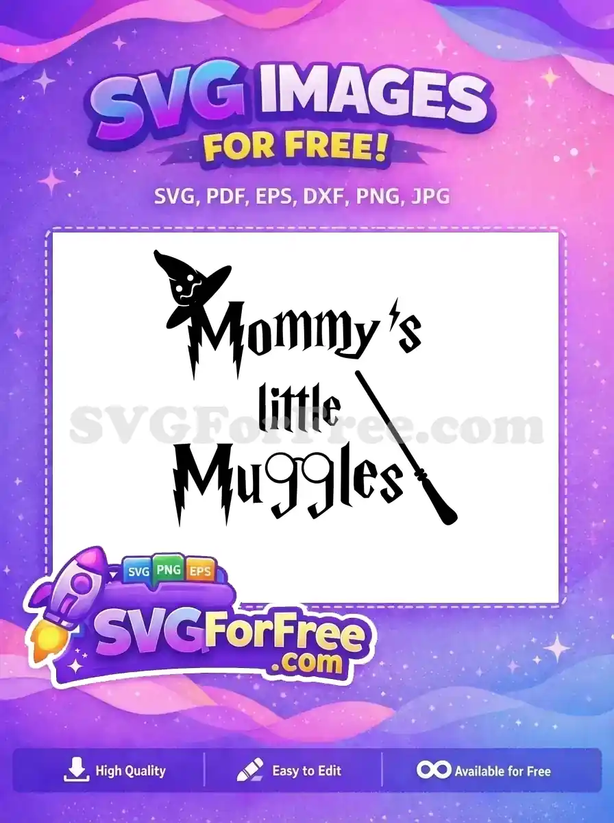 Free Wizard Hat Free Glasses Mommy's Little Muggles Free SVG