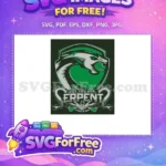 Free Slytherin Serpent Free Quidditch Team Emblem Harry Potter Free SVG - Instant Download