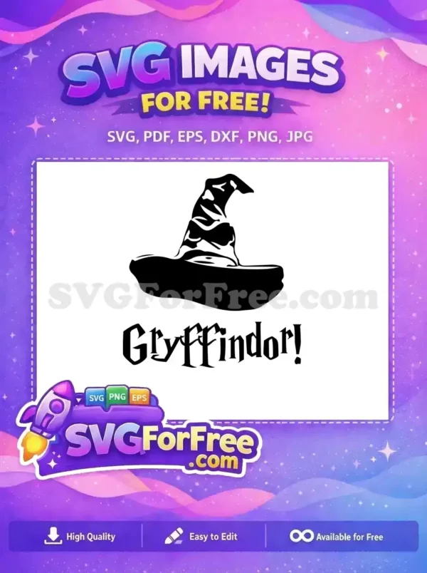 Free Sorting Hat Free Gryffindor Harry Potter Free SVG