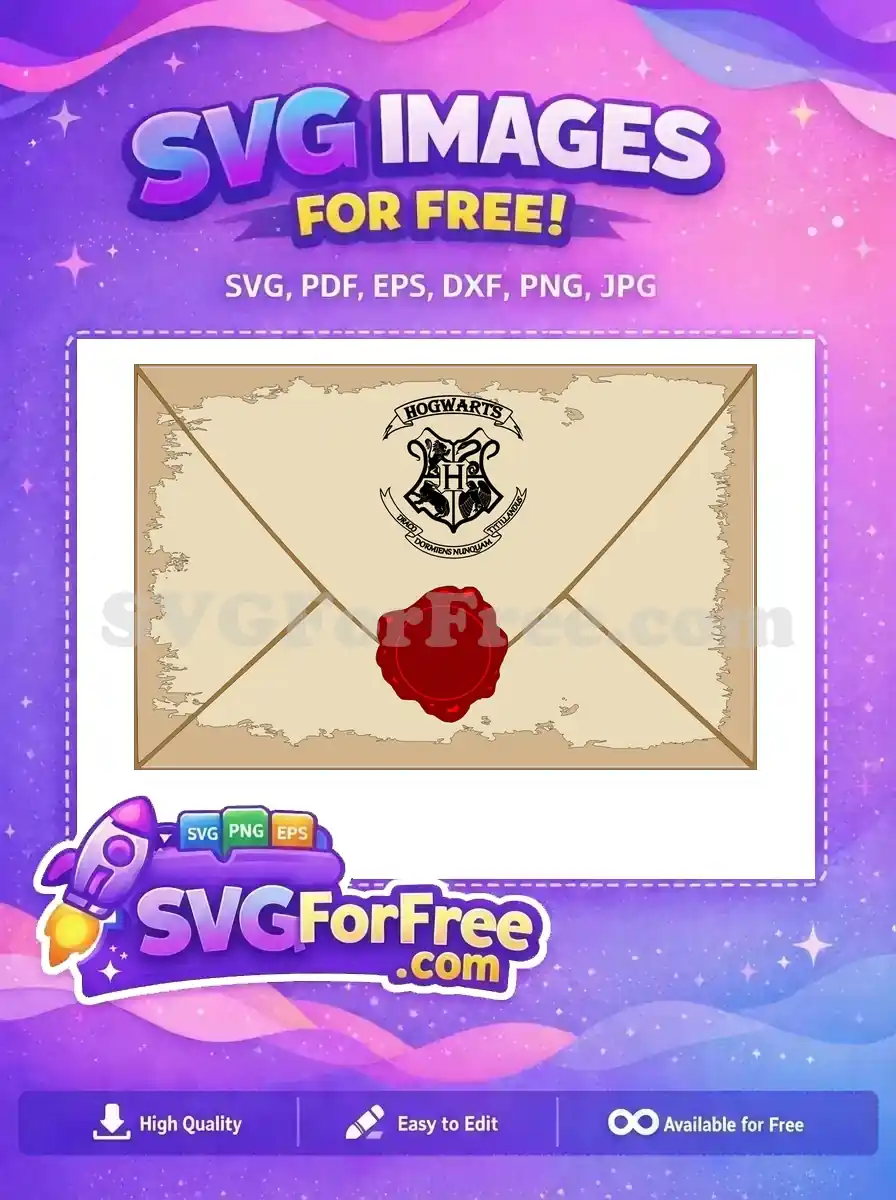 Free Hogwarts Crest Free Wax Seal Harry Potter Free SVG 4