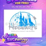 Free Hogwarts Castle Free School Silhouette Harry Potter Free SVG 3 - Instant Download