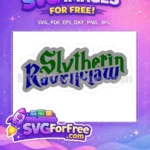 Free Green Slytherin Free Blue Ravenclaw Harry Potter Free SVG 2 - Instant Download