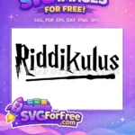 Free Riddikulus Spell Free Wand Black Harry Potter Free SVG - Instant Download