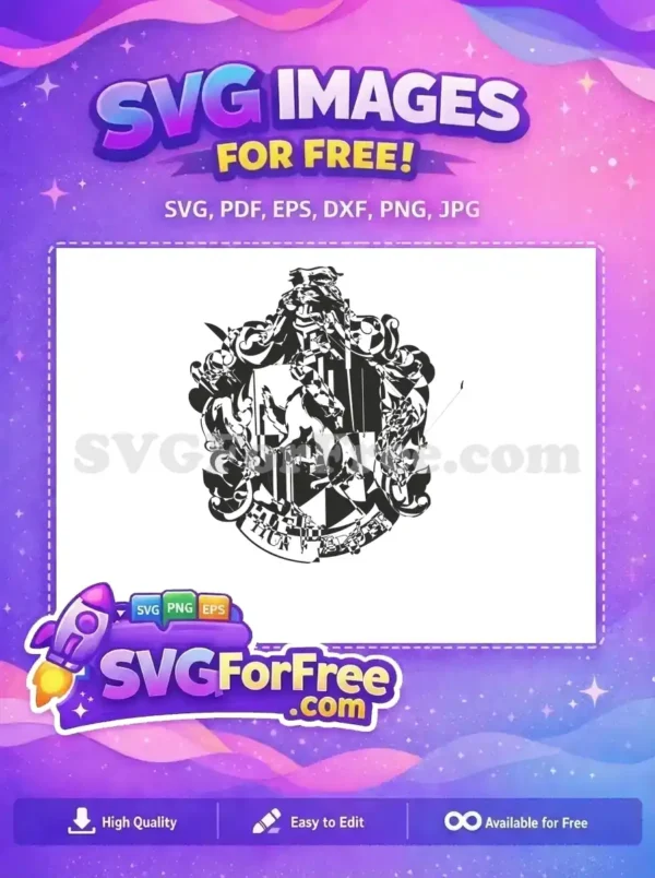 Free Hogwarts Crest Free Harry Potter Emblem Movie Free SVG