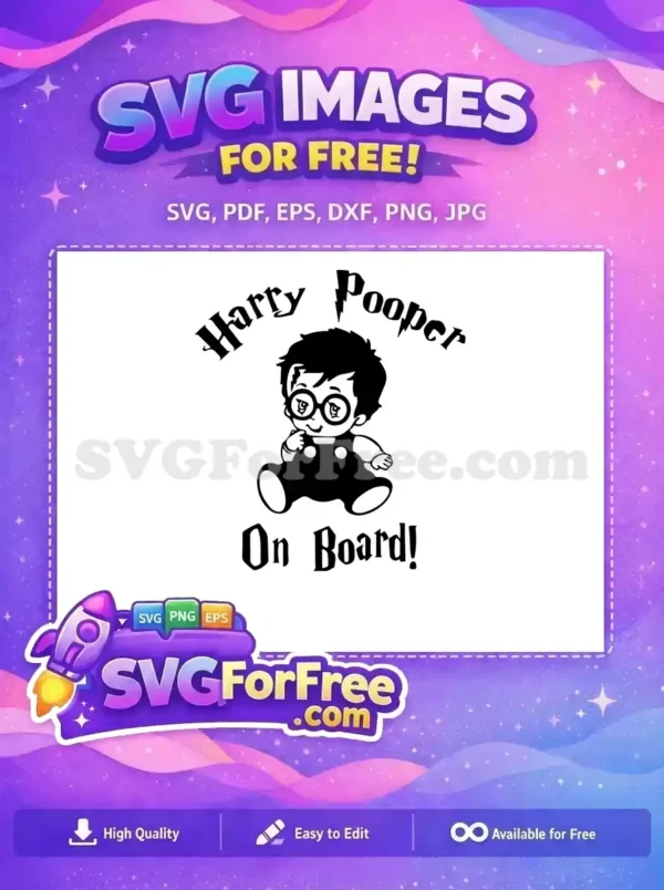Free Baby Wizard Free On Board Harry Potter Free SVG