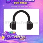 Free Black Headset Free Minimalist Gamer Free SVG - Instant Download