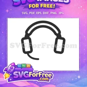 Free Black Headset Free Music Accessory Headset Free SVG Free Black Headset Free Music Accessory Headset Free SVG