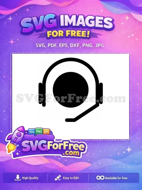 Free Gamer Headset Free Streaming Character Free SVG