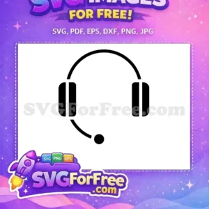Free Black Headset Free Minimalist Icon Accessory Free SVG