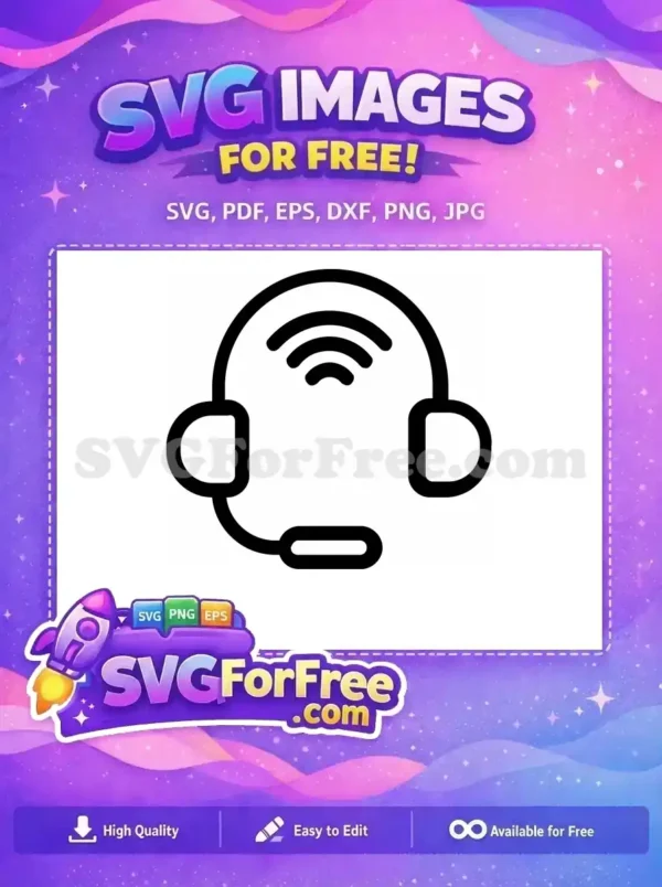 Free Pixelated Headset Free Gamer Avatar One Free SVG