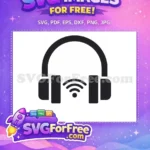 Free Black Headset Free Wireless Icon Category1 Free SVG - Instant Download