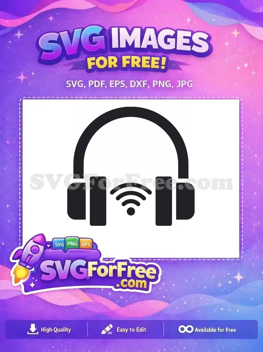 Free Black Headset Free Wireless Icon Category1 Free SVG
