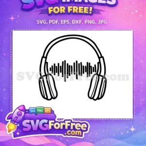 Free Black Headset Free Soundwave Silhouette Music Free SVG