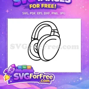 Free Black Headset Free DJ Style Music Free SVG Free Black Headset Free DJ Style Music Free SVG