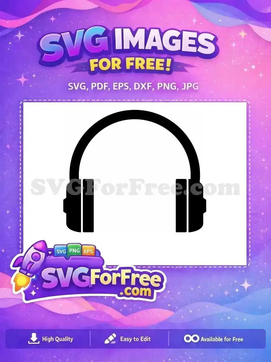 Free Gaming Headset Free Gamer Streamer Silhouette Free SVG 2