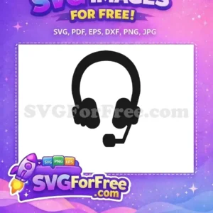 Free Black Headset Free Microphone Communication Free SVG