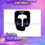 Free Purple Headset Free Minimalist Avatar Silhouette Free SVG - Instant Download