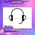 Free Gaming Headset Free Gamer Streamer Boy Free SVG 3 - Instant Download