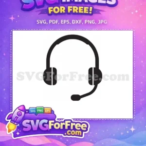 Free Black Headset Free Microphone Simple Free SVG 3 Free Black Headset Free Microphone Simple Free SVG 3