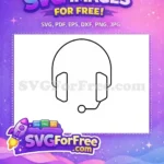 Free Gamer Headset Free Streaming Character Category 1 Free SVG 2 - Instant Download