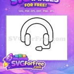 Free Gamer Silhouette Free Headset Design Category 1 Free SVG - Instant Download