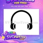 Free Gamer Headphone Free Minimalist Style Gaming Free SVG - Instant Download
