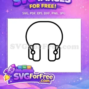 Free Black Headset Free Minimalist Style Accessory Free SVG 3