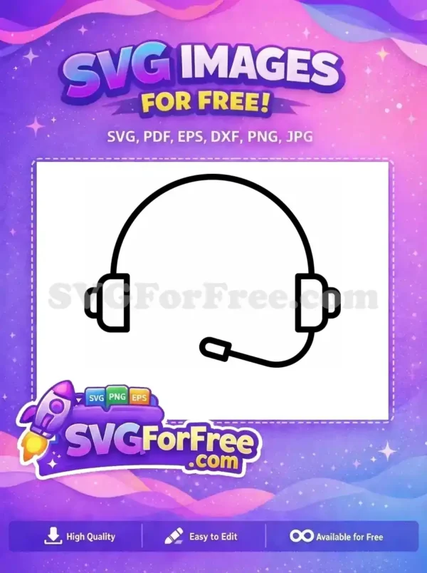 Free Gaming Headset Free Gamer Girl Character Free SVG
